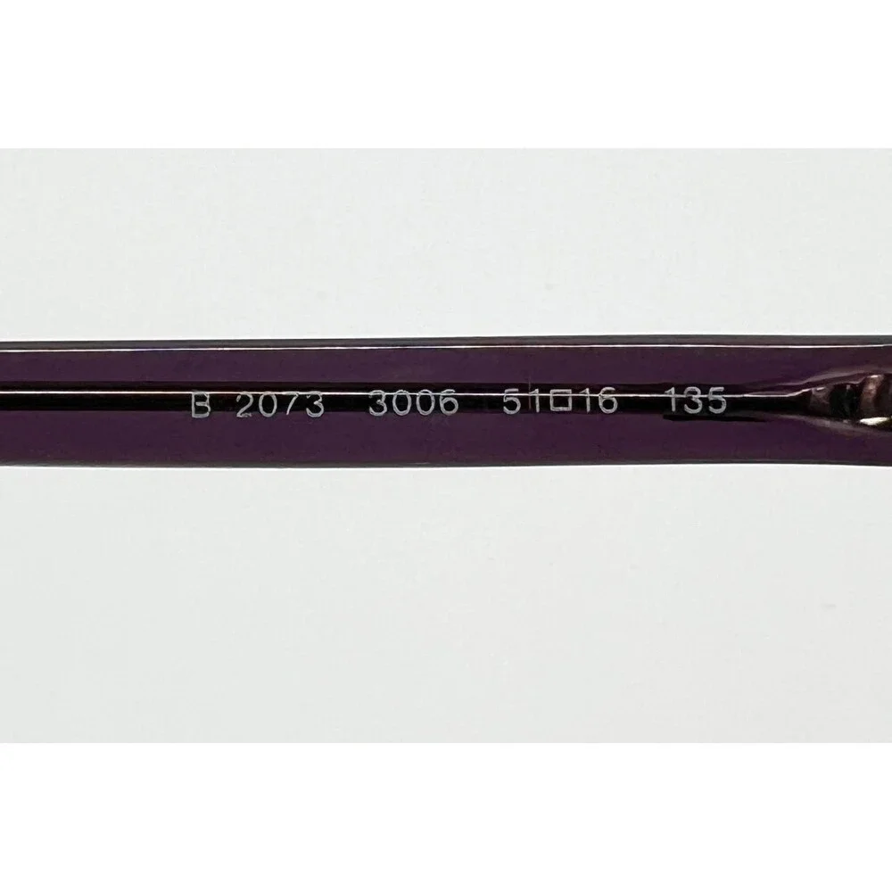 Burberry Eyeglasses Frames Womens Purple B 2073 3006 51-16-135